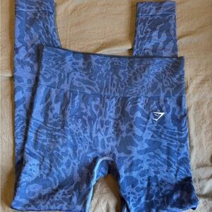 Gymshark Blue Patterned Leggings
